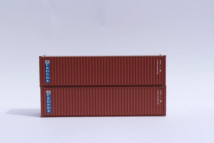 CRONOS (brown)– 40' HIGH CUBE containers with Magnetic system, Corrugated-side. JTC # (405016) exact product view 1