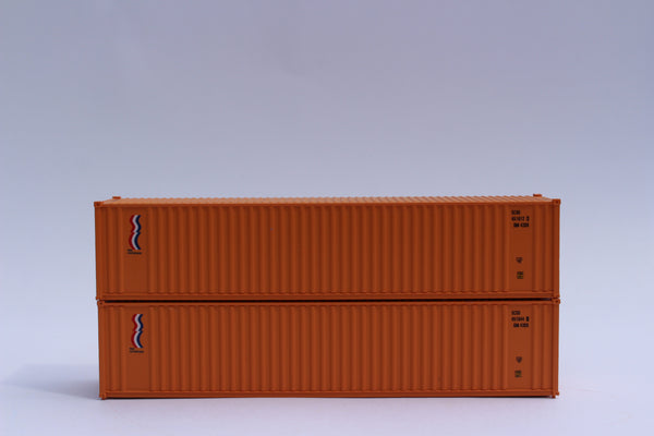 SEA CONTAINERS - JTC # 405509 40' Standard height (8'6") corrugated PANEL side steel containers (405509) exact product view 1