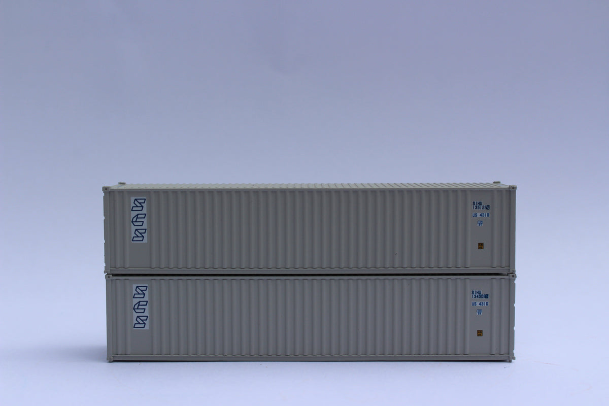 SCS (Scandinavian Cargo Sea) - JTC # 405512 40' Standard height (8'6") corrugated PANEL side steel containers (405512) exact product view 1