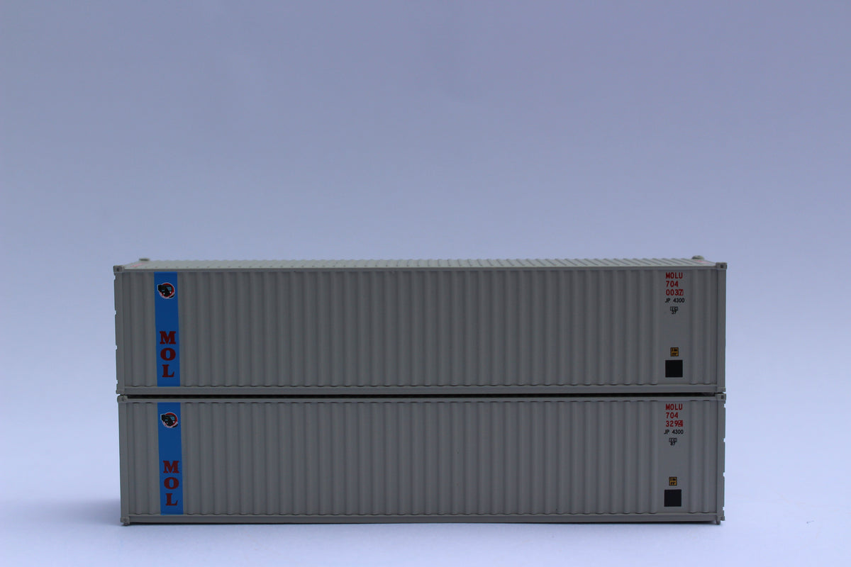 MOL - JTC # 405521 40' Standard height (8'6") corrugated PANEL side steel containers (405521) exact product view 1