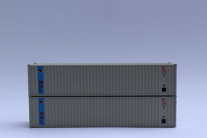 MOL - JTC # 405521 40' Standard height (8'6") corrugated PANEL side steel containers (405521) exact product view 1