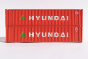 HYUNDAI (early) 40' Std. Height 2-P-44-P-2 'Square Corrugated' side containers JTC # (405557) exact product view 1