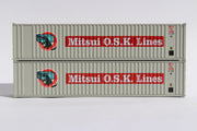 MITSUI O.S.K. LINES (MOL) - JTC # 405522 40' Standard height (8'6") corrugated PANEL side steel containers (405522) exact product view 1