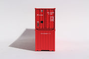 K-LINE (early) Set#2 40' Std. Height 2-P-44-P-2 'Square Corrugated' side containers JTC # (405571) exact product view 3