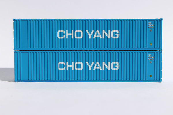 CHO YANG 40' Std. Height 2-P-44-P-2 'Square Corrugated' side containers JTC # (405553) exact product view 1