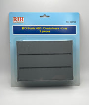 Rock Island Hobby HO 032104 40' Container, Gray (3-Pack) — exact product view