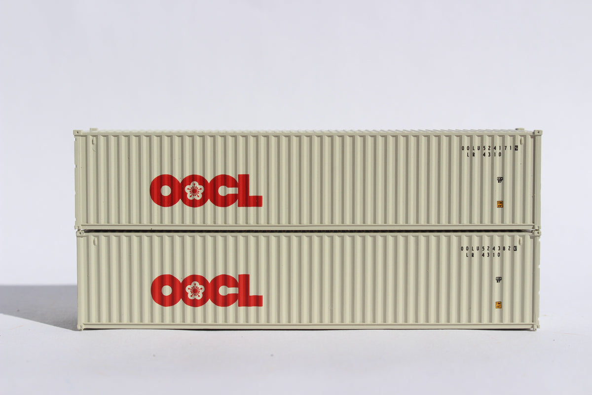 OOCL (Large logo) 40' Std. height containers with Magnetic system, Corrugated-side. JTC-405304 (405304) exact product view 1