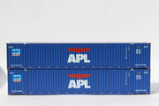 APL large logo set #2, "No Lift" Ocean 53' N Containers with IBC castings at 53' corner. JTC # (535081) exact product view 2