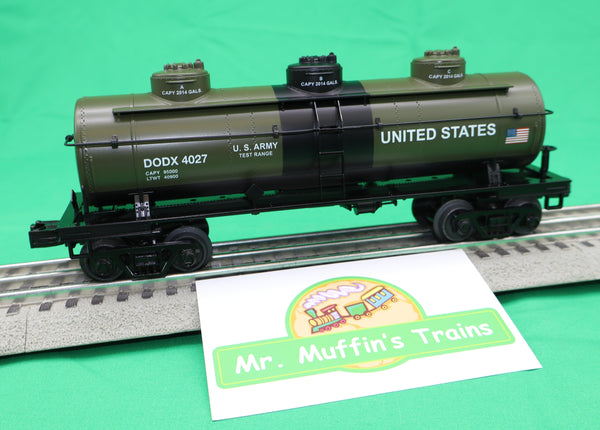 MTH RailKing U.S. Army 3-Dome Tank Car DODX 4027