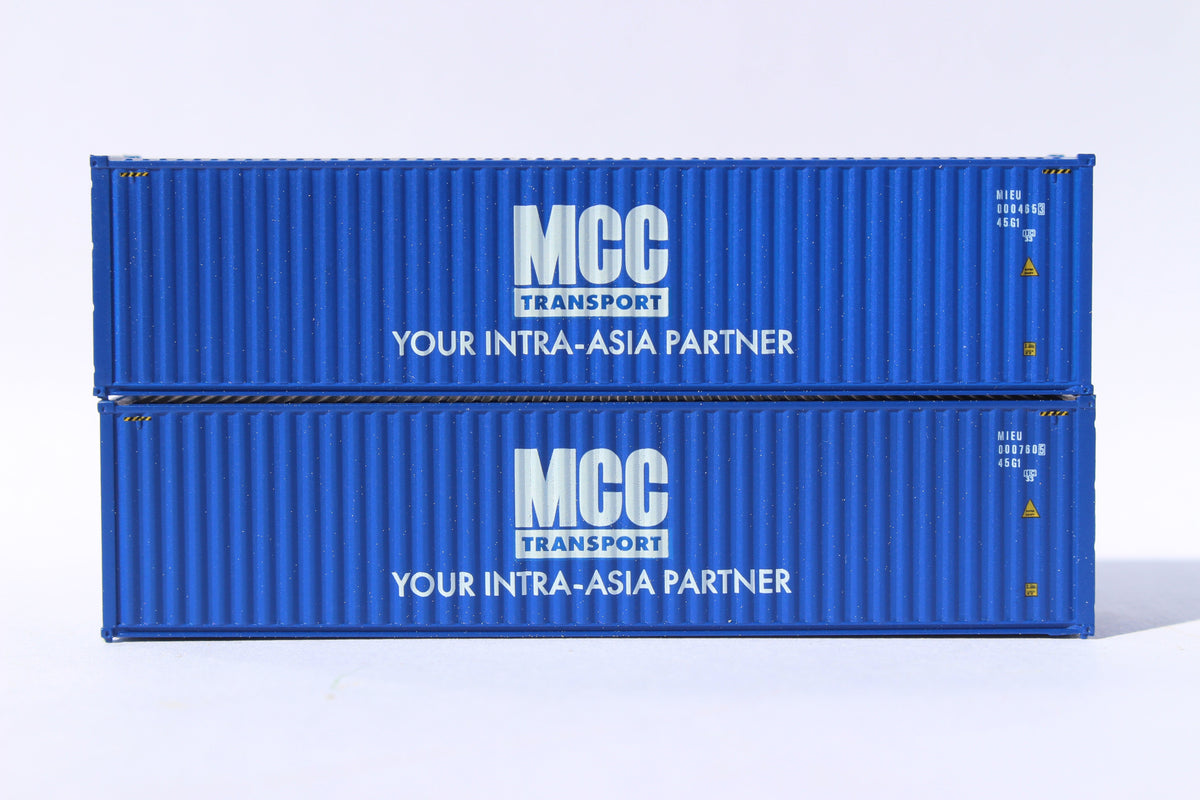MCC Transport 40' HIGH CUBE containers, Corrugated-side. JTC# (405115) exact product view 1