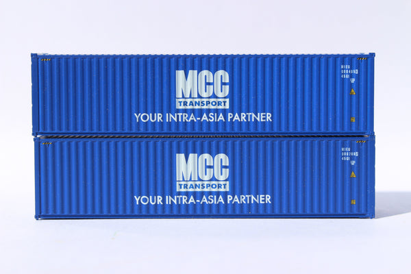 MCC Transport 40' HIGH CUBE containers, Corrugated-side. JTC# (405115) exact product view 1