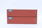 MOL – brown w/ MOL initials Logo– 40' HIGH CUBE containers with Magnetic system, Corrugated-side. JTC # (405086) exact product view 4