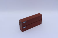 MOL – brown w/ MOL initials Logo– 40' HIGH CUBE containers with Magnetic system, Corrugated-side. JTC # (405086) exact product view 3