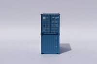 Safmarine (sealand) and CMBT Lines faded (SCMU) 20' Std. height containers with Magnetic system, Corrugated-side. JTC-205326 (205326) exact product view 2