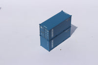 Safmarine (sealand) and CMBT Lines faded (SCMU) 20' Std. height containers with Magnetic system, Corrugated-side. JTC-205326 (205326) exact product view 3