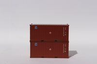 Florens w/Hazard Stickers 20' Std. height containers with Magnetic system, Corrugated-side. JTC-205325 (205325) exact product view 3