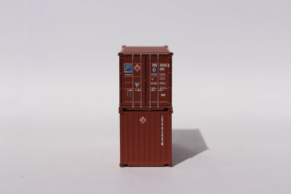 Florens w/Hazard Stickers 20' Std. height containers with Magnetic system, Corrugated-side. JTC-205325 (205325) exact product view 1