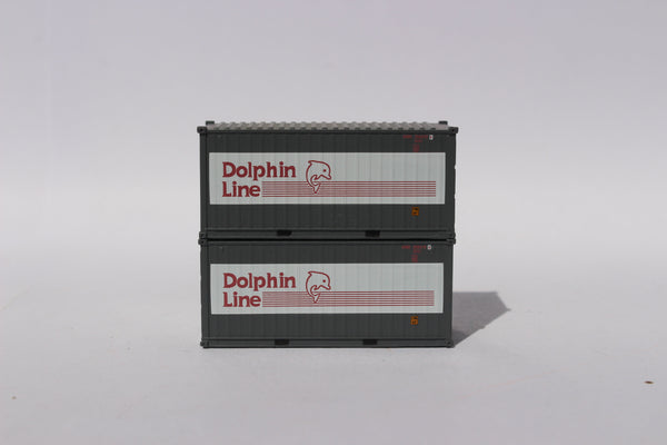 DOLPHIN LINE 20' Std. height containers with Magnetic system, Corrugated-side. JTC-205435 (205435) exact product view 1