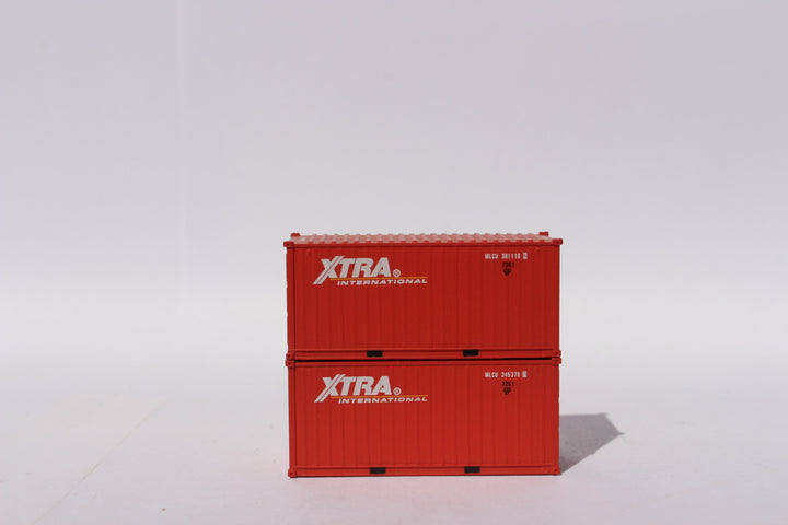 XTRA International (MLCU Matson lease) 20' Std. height containers with Magnetic system, Corrugated-side. JTC-205372 (205372) exact product view 1
