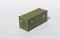 "VS" USMC (FMF) Fleet Marine Forces Storage container-Olive,  MILITARY SERIES 20' Std. height (SINGLE) container with Magnetic system, JTC-205706 (205706) exact product view 2