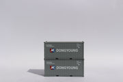 DONG YOUNG 20' Std. height containers with Magnetic system, Corrugated-side. JTC-205440 (205440) exact product view 3
