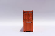 KCS (ex-Sea Containers) 40' Standard height (8'6")  2-P-44-P-2 Panel side standard wave corrugations containers. JTC # (405505) exact product view 3