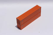 KCS (ex-Sea Containers) 40' Standard height (8'6")  2-P-44-P-2 Panel side standard wave corrugations containers. JTC # (405505) exact product view 2