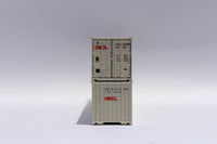 OOCL large logo 40' Standard height (8'6")  2-P-44-P-2 Panel side standard wave corrugations containers. JTC # (405504) exact product view 3