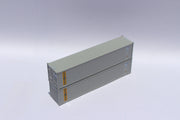 TransOcean (ex-US Lines) 40' Standard height (8'6")  2-P-44-P-2 Panel side standard wave  corrugations containers. JTC # (405524) exact product view 3