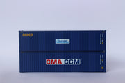 CMA CGM & SEACO MIX PACK 40' HIGH CUBE containers with Magnetic system, Corrugated-side. JTC# (405811) exact product view 3