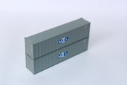 MOL GRAY-Initial logo– 40' HIGH CUBE containers with Magnetic system, Corrugated-side. JTC # (405051) exact product view 2