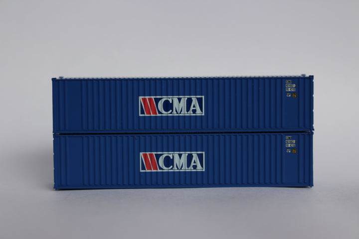 CMA (rectangle logo)40' Std. Height 2-P-44-P-2 'Square Corrugated' side containers  JTC # (405506) exact product view 1