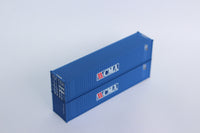 CMA (rectangle logo)40' Std. Height 2-P-44-P-2 'Square Corrugated' side containers  JTC # (405506) exact product view 3