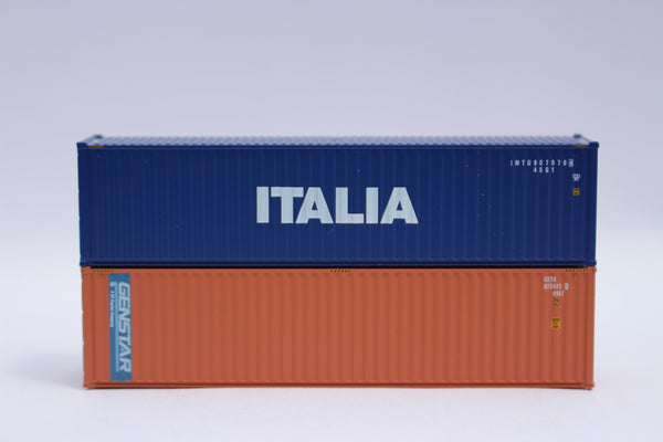 ITALIA and GENSTAR, MIX PACK 40' HIGH CUBE containers with Magnetic system, Corrugated-side. JTC# (405807) exact product view 1