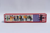 "VS" Labor Day - RED - 48' HIGH CUBE corrugated container with Magnetic system. JTC# (485026) exact product view 1