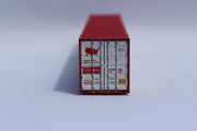 "VS" Labor Day - RED - 48' HIGH CUBE corrugated container with Magnetic system. JTC# (485026) exact product view 3
