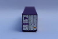 "VS" Labor Day - Purple- 48' HIGH CUBE corrugated container with Magnetic system. JTC# (485030) exact product view 2