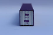 "VS" Labor Day - Purple- 48' HIGH CUBE corrugated container with Magnetic system. JTC# (485030) exact product view 3