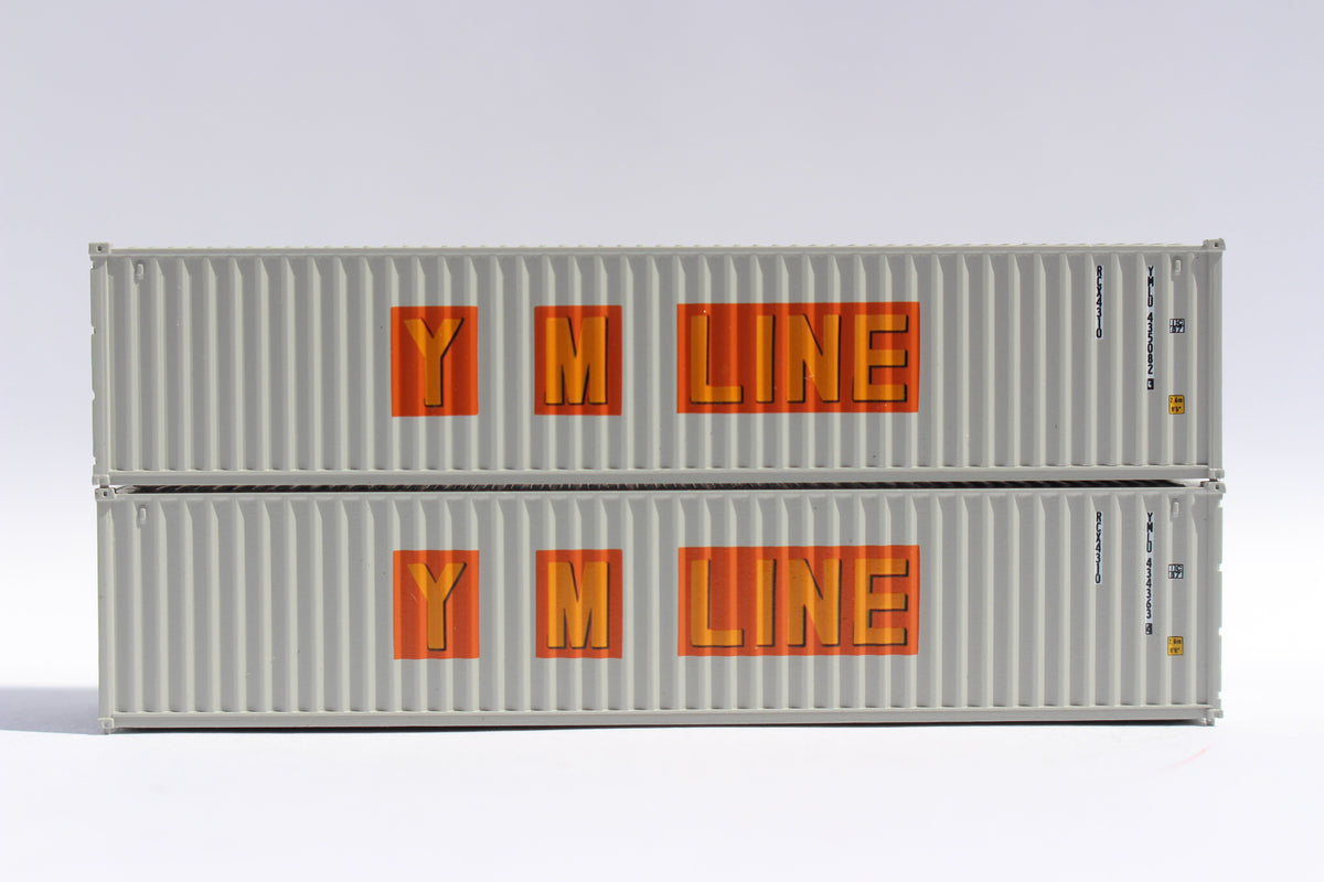 YM LINE (early scheme) - 40' Standard height (8'6") corrugated side steel containers. JTC # (405345) exact product view 1