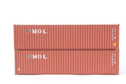 MOL Initials brown container (TRLU, TransAmerica, TAL, Trition)-  40' HC corrugated PANEL side steel containers. JTC # (405143) exact product view 2