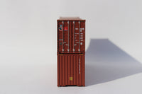 MOL Initials brown container (TRLU, TransAmerica, TAL, Trition)-  40' HC corrugated PANEL side steel containers. JTC # (405143) exact product view 3