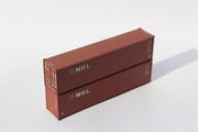 MOL Initials brown container (TRLU, TransAmerica, TAL, Trition)-  40' HC corrugated PANEL side steel containers. JTC # (405143) exact product view 4