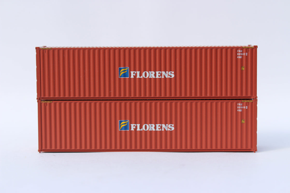 Florens (Brown) – 40' HIGH CUBE containers with Magnetic system, Corrugated-side. JTC # (405025) exact product view 1