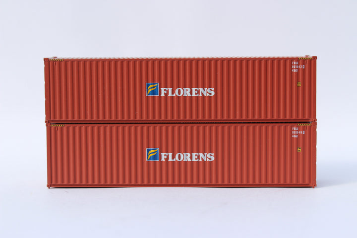 Florens (Brown) – 40' HIGH CUBE containers with Magnetic system, Corrugated-side. JTC # (405025) exact product view 1