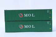 MOL Green-W/ GATOR logo– 40' HIGH CUBE containers with Magnetic system, Corrugated-side. JTC # (405149) exact product view 1
