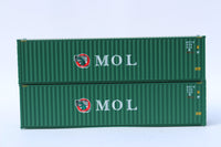 MOL Green-W/ GATOR logo– 40' HIGH CUBE containers with Magnetic system, Corrugated-side. JTC # (405149) exact product view 1