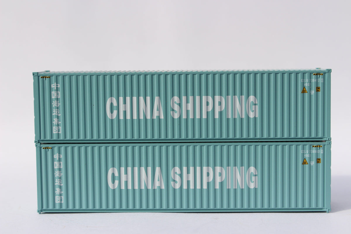 CHINA SHIPPING (CCLU Costco Shipping)  40' HC corrugated side steel containers, JTC # (405076) exact product view 1
