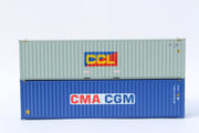 CCL & CMA CGM MIX PACK 40' HIGH CUBE containers with Magnetic system, Corrugated-side. JTC# (405801) exact product view 1