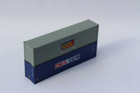 CCL & CMA CGM MIX PACK 40' HIGH CUBE containers with Magnetic system, Corrugated-side. JTC# (405801) exact product view 4
