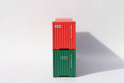 HMM (3 wave logo) and Captial, MIX PACK 40' HIGH CUBE containers with Magnetic system, Corrugated-side. JTC# (405803) exact product view 3